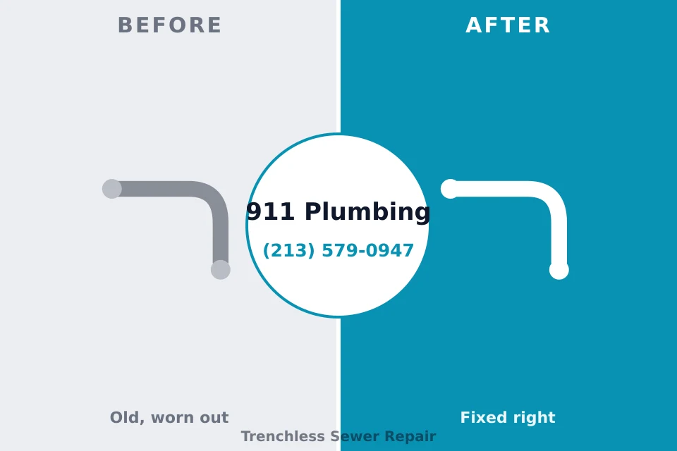 Before and after: plumbing company Roswell, NM